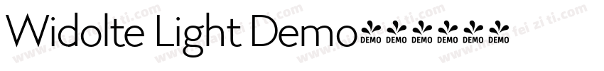 Widolte Light Demo字体转换